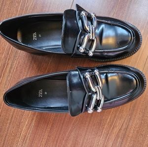 Black loafers size 7